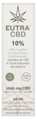 Eutra Cbd 10% Drops With Natural Hemp Oil 10Ml