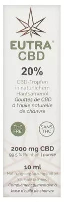 Eutra Cbd 20% Drops With Natural Hemp Oil 10Ml