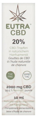 Eutra Cbd 20% Drops With Natural Hemp Oil 10Ml
