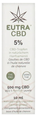 Eutra Cbd 5% Drops With Natural Hemp Oil 10Ml