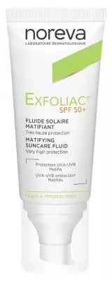 Noreva Exfoliac Spf50+ Mattifying Sun Fluid 40Ml