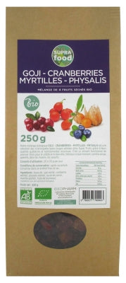 Exopharm Organic Goji Cranberries Blueberry Physalis 250G