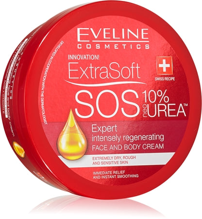 Eveline Cosmetics Extra Soft Sos Intensive Regenerating Cream For Body And Face 