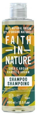 Faith In Nature Shampoo With Shea And Argan Dry To Very Dry Hair 400Ml
