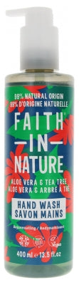 Faith In Nature Hand Soap With Aloe Vera And Tea Tree 400Ml