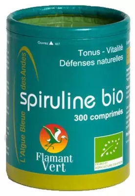 Flamant Vert Spirulina Organic 300 Tablets Of 500Mg