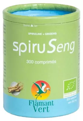 Flamant Vert Spiruseng Organic 300 Tablets Of 500Mg