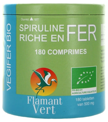 Flamant Vert Végifer 500Mg Organic 180 Tablets