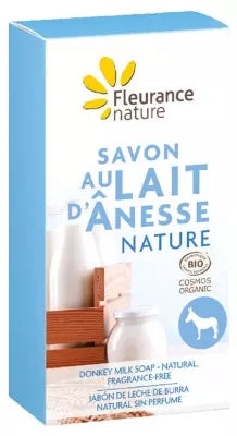 Fleurance Nature Donkey Milk Soap Nature Organic 100G