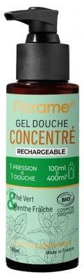 Florame Green Tea And Fresh Mint Concentrated Shower Gel 100 Ml