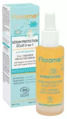 Florame Hydration 3-In-1 Radiance Protection Serum Organic 30 Ml