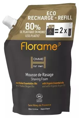 Florame Man Shaving Foam Organic Eco Refill 300Ml