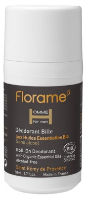 Florame Men Roll-On Deodorant Organic 50Ml