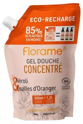 Florame Neroli And Orange Leaf Concentrated Shower Gel Eco-Refill 300 Ml