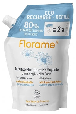 Florame Organic Cleansing Micellar Foam Eco Refill 300Ml