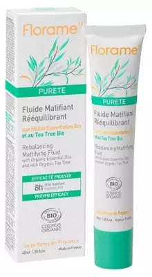 Florame Pureté Rebalancing Mattifying Fluid Organic 40Ml