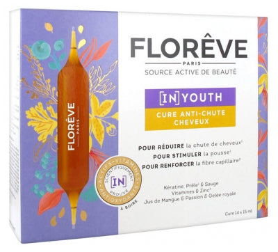 Florêve In Youth Anti-Hair Loss Cure 14 Phials X 15Ml