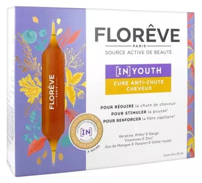 Florêve In Youth Anti-Hair Loss Cure 14 Phials X 15Ml