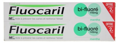 Fluocaril Bi-Fluorinated Mint Toothpaste 2 X 75Ml