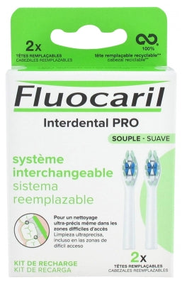 Fluocaril Interdental Pro Interchangeable System Supple 2 Replaceable Heads