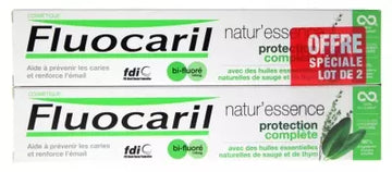 Fluocaril Natur-Essence Complete Protection Toothpaste Bi-Fluorinated 2 X 75Ml