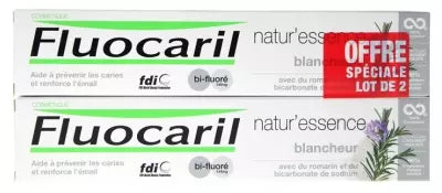 Fluocaril Natur'Essence Whiteness Toothpaste Bi-Fluorinated 2 X 75Ml