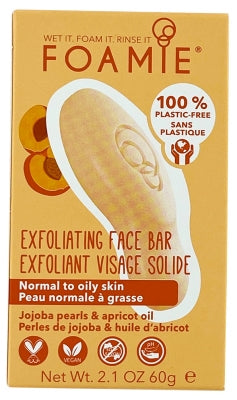 Foamie Exfoliating Face Bar Jojoba Pearls And Apricot Oil 60G