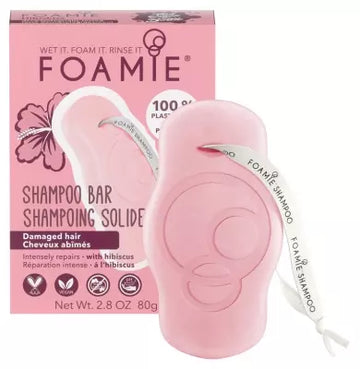 Foamie Shampoo Bar Hibiscus Damaged Hair 80G