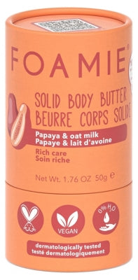 Foamie Solid Body Butter Papaya And Oat Milk 50G