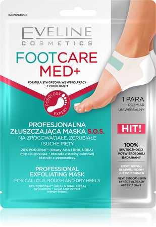 Eveline Cosmetics Foot Care Med Exfoliating Mask For Heels 