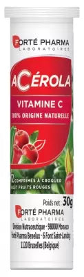 Forté Pharma Acerola Vitamin C 12 Tablets To Crunch