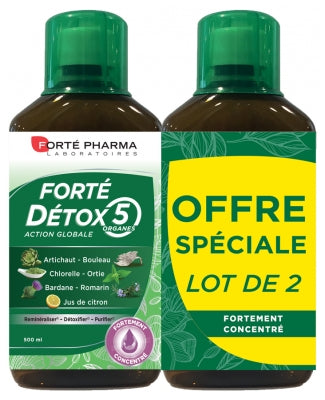 Forté Pharma Forté Detox 5 Organs 2 X 500Ml