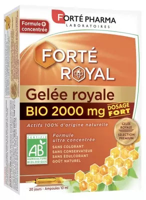 Forté Pharma Forté Organic Royal Jelly 2000Mg 20 Phials