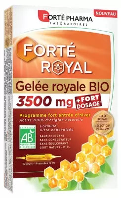 Forté Pharma Forté Royal Royal Jelly 3500Mg Organic 10 Phials