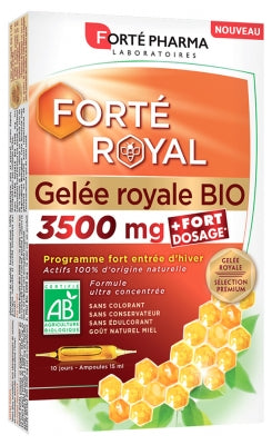 Forté Pharma Forté Royal Royal Jelly 3500Mg Organic 10 Phials