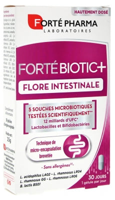 Forté Pharma Fortébiotic+ Intestinal Flora 30 Capsules