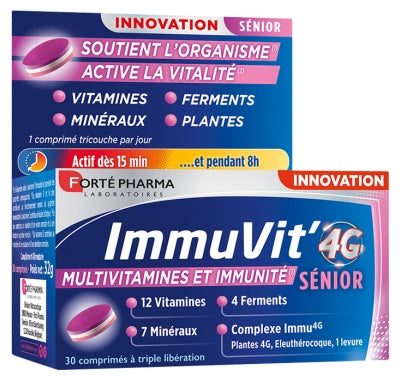 Forté Pharma Immuvit' 4G Senior 30 Tablets