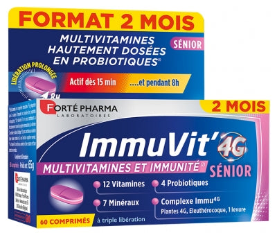 Forté Pharma Immuvit' 4G Sénior 60 Tablets