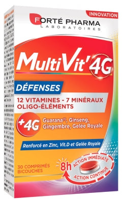 Forté Pharma Multivit' 4G Defences 30 Bi-Layers Tablets