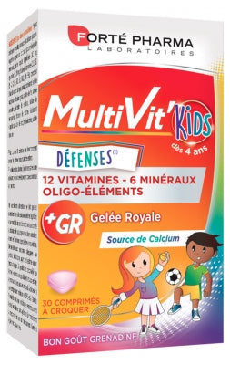 Forté Pharma Multivit'Kids Defenses 30 Tablets To Crunch