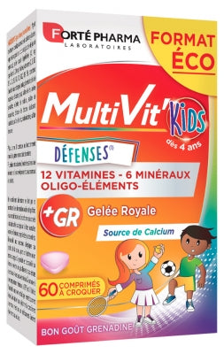 Forté Pharma Multivit' Kids Defences 60 Chewable Tablets