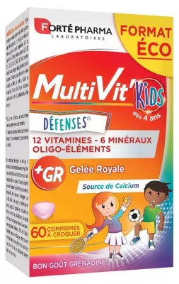 Forté Pharma Multivit' Kids Defences 60 Chewable Tablets