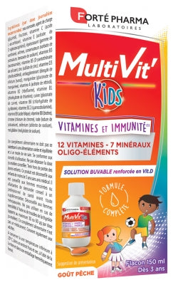 Forté Pharma Multivit'Kids Vitamins And Immunity Syrup 150Ml