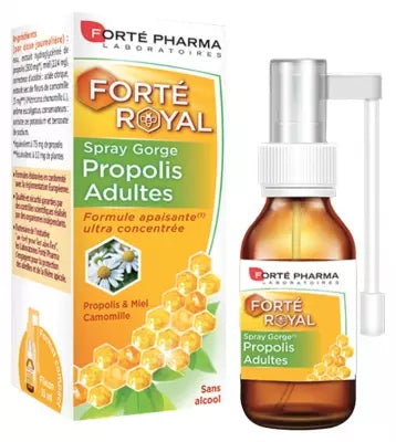 Forté Pharma Propolis Throat Spray Adults 15Ml