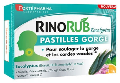Forté Pharma Rinorub Lozenges Throat 20 Lozenges