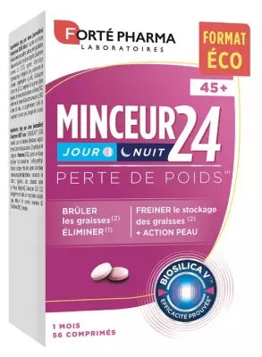 Forté Pharma Slimness 24 45+ Perte De Poids 56 Comprimés
