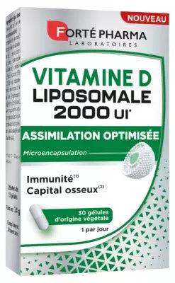 Forté Pharma Vitamin D Liposomal 2000 Iu 30 Vegetable Capsules