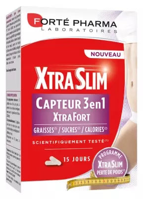 Forté Pharma Xtraslim 3 In 1 Captor Xtrafort 60 Capsules