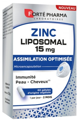 Forté Pharma Zinc Liposomal 15Mg 60 Vegetable Capsules