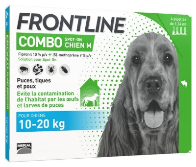 Frontline Combo Dog M (10-20Kg) 4 Pipettes